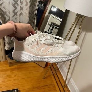 Adidas white womens sneakers size 9